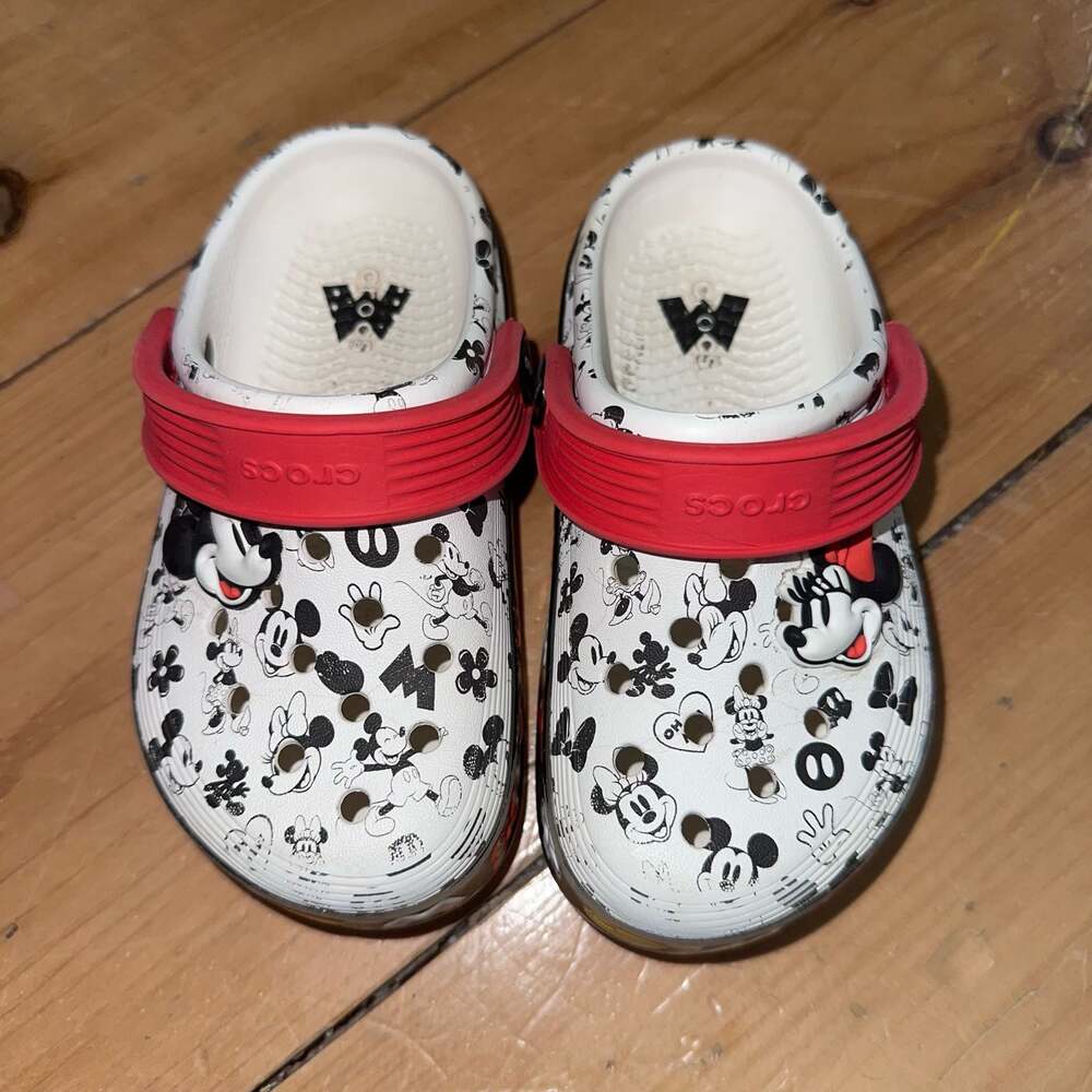 Crocs Disney Mickey Mouse CrocBand Clogs Size 9